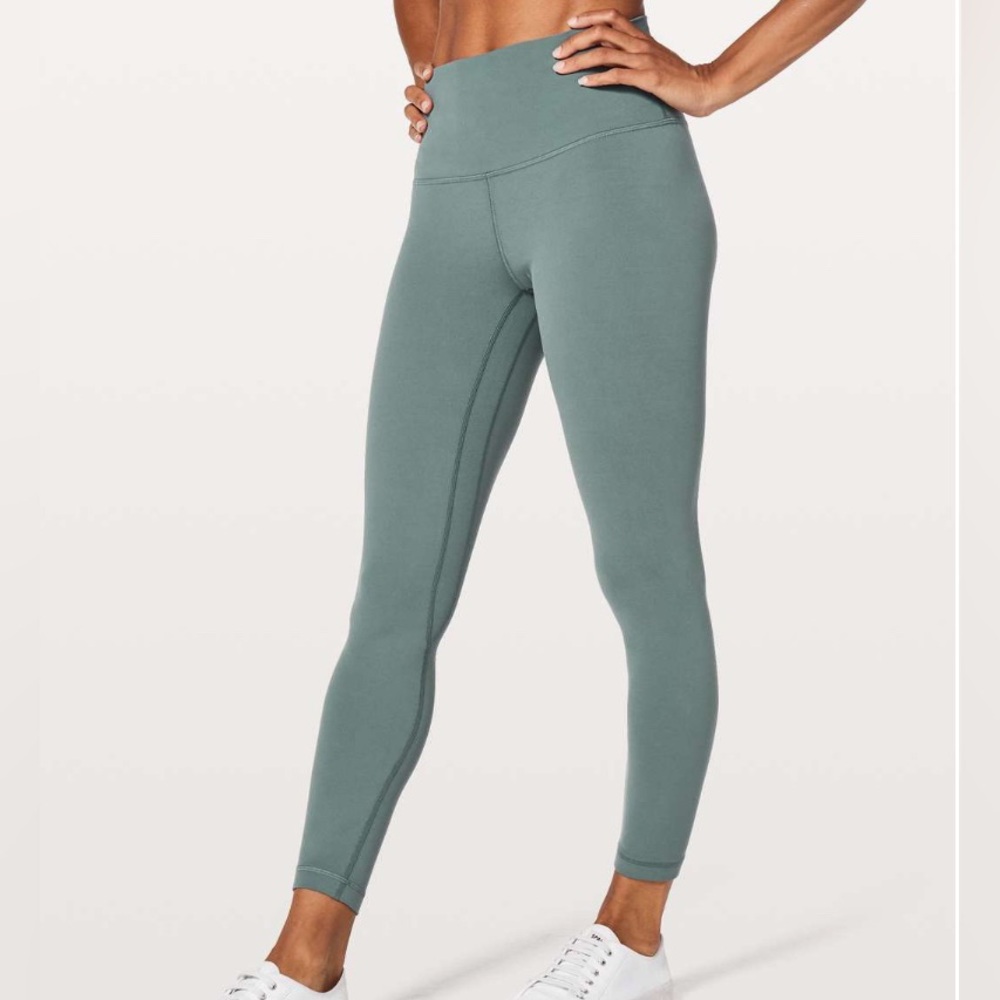 Lululemon High Rise 25” Legging Women’s size 4 Mystic Green